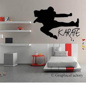 Karate Wall Decal - Karate Decal - Kids room Karate - Karate - Karate Kid Decal - Karate Wall Art