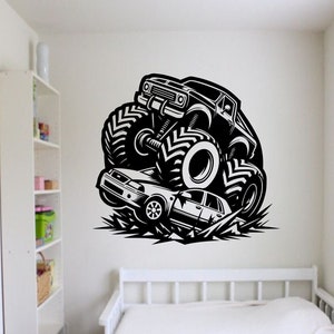 Adesivo da parete Monster Truck - Adesivo Monster Truck - Adesivo Monster Truck - Adesivo Monster Truck Room