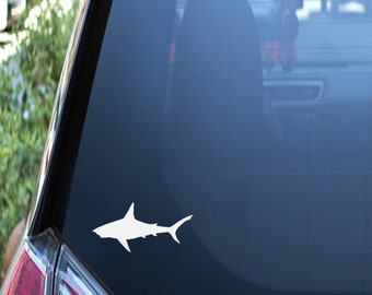 Great White Shark Car Decal – Waterproof Shark Window Sticker