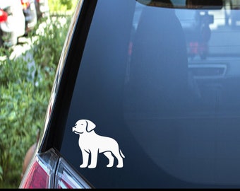 Süßer Hunde Aufkleber - Labrador Aufkleber - Labrador Retriever Aufkleber - Hundeaufkleber für Auto - Kleiner Hunde Aufkleber - Jagd Aufkleber