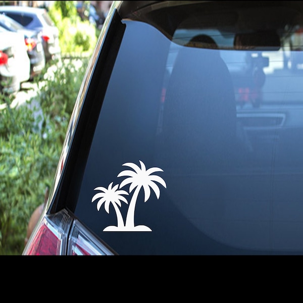 Palm Tree Car Decal - Palm Tree Window Decal - Beach Life Decal - Beach Life Car Decal - Palm Trees for Car