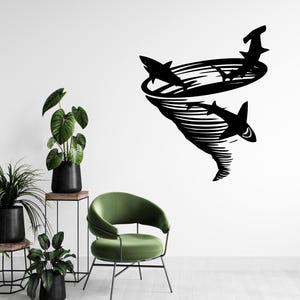 Sharknado - It's A Tornado With Sharks In It!!! - Sharknado Decal - Sharknado Ideas - Shark Decal - Sharknado 2 Decal - Sharknado Wall Art