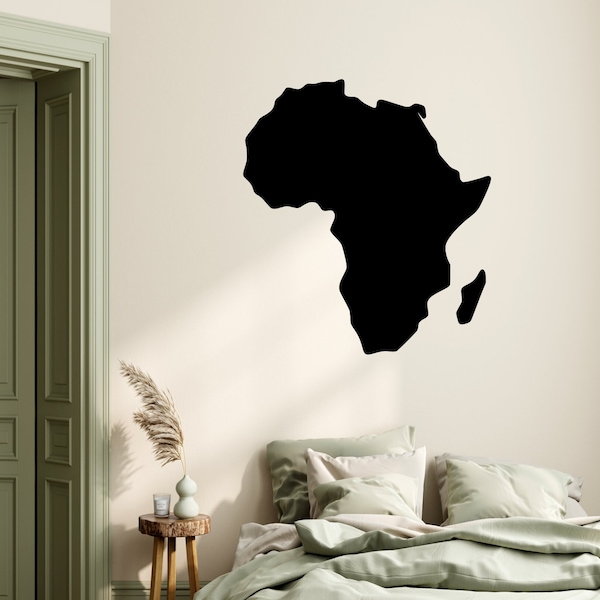 Africa Decal - Africa Sticker -Map Of Africa Wall Decal - Map of Africa Decal - Wall Decal Africa - Africa Continent - Africa Sticker