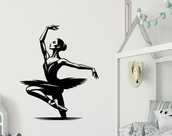 Ballerina Wall Decal - Ballerina Decal - Dancer Decal - Ballet Decal - Decal of a dancer - Ballerina Design - Dancing Decal - Dancer Art #2