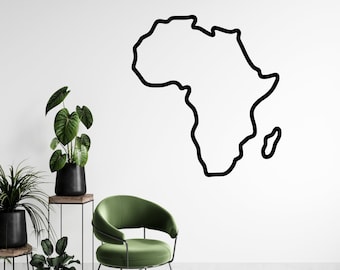Africa Decal - Africa Sticker -Map Of Africa Wall Decal - Map of Africa Decal - Wall Decal Africa - Outline of Africa - Africa Continent