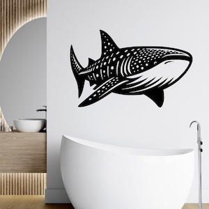 Whale Shark Decal - Whale Shark Wall Art - Shark Decal - Shark Decal - Large Whale Shark - Whale Shark Wall Decal - Whale Shark Kid Room