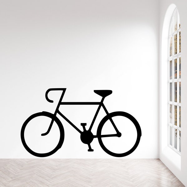 Fahrrad Wandtattoo - Fahrrad Aufkleber - Biker Aufkleber - Fahrrad für die Wand - Fahrrad Aufkleber - Fahrrad - Großer Fahrrad Aufkleber