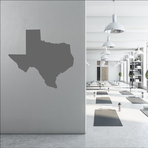 Karte von Texas Wandtattoo - Texas Aufkleber - Karte von Texas - Texas Wandkunst - Bundesstaat Texas - Bundesstaat Texas Aufkleber