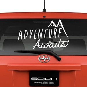 Adventure Awaits - Berg - Auto Aufkleber - Wand Aufkleber - Reise - Fernweh - Abenteuer - Pfeil Aufkleber - Home Decor - Wand Kunst - Vinyl