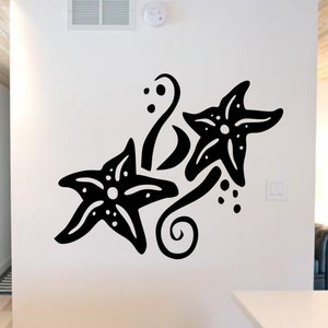 Starfish Wall Decal - Starfish Sticker - Beach Decal - Ocean Car Decal - Starfish Decor - Beach House Decal