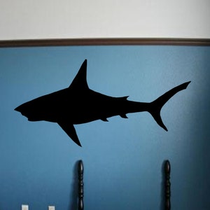 Shark Decal - Great White Shark Wall Art - Shark Week - Shark Decor - Large Shark - Shark Wall Decal - Shark Kid Room