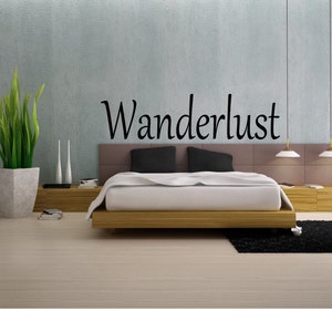 Wanderlust muursticker - Wanderlust sticker - Wanderlust auto sticker - Van Life sticker - Wanderlust reiskunst