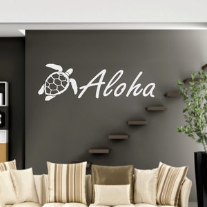 Hawaii Aloha Schildkröte Wand oder Auto Aufkleber - Hawaii Aufkleber - Schildkröte Aufkleber - Schildkröte Auto Aufkleber - Hawaii Aufkleber - Hawaii Auto Aufkleber