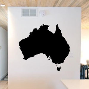 Landkarte Australien Wandtattoo - Australien Aufkleber - Aufkleber von Australien - Australien Aufkleber - Australien Aufkleber