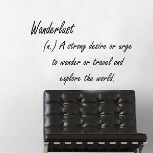 Fernweh Definition Wandaufkleber - Fernweh Aufkleber - Van Life Aufkleber - Reiseaufkleber