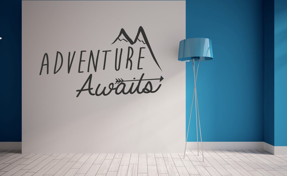Adventure Awaits - Mountain - Car Decal - Wall Decal - Travel ...