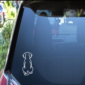 Cute Dog Decal - Dog Owner Car Decal - Dog Window Decal - Dog Decal for Car - Puppy Sticker Decal - Dog Mom Car Decal