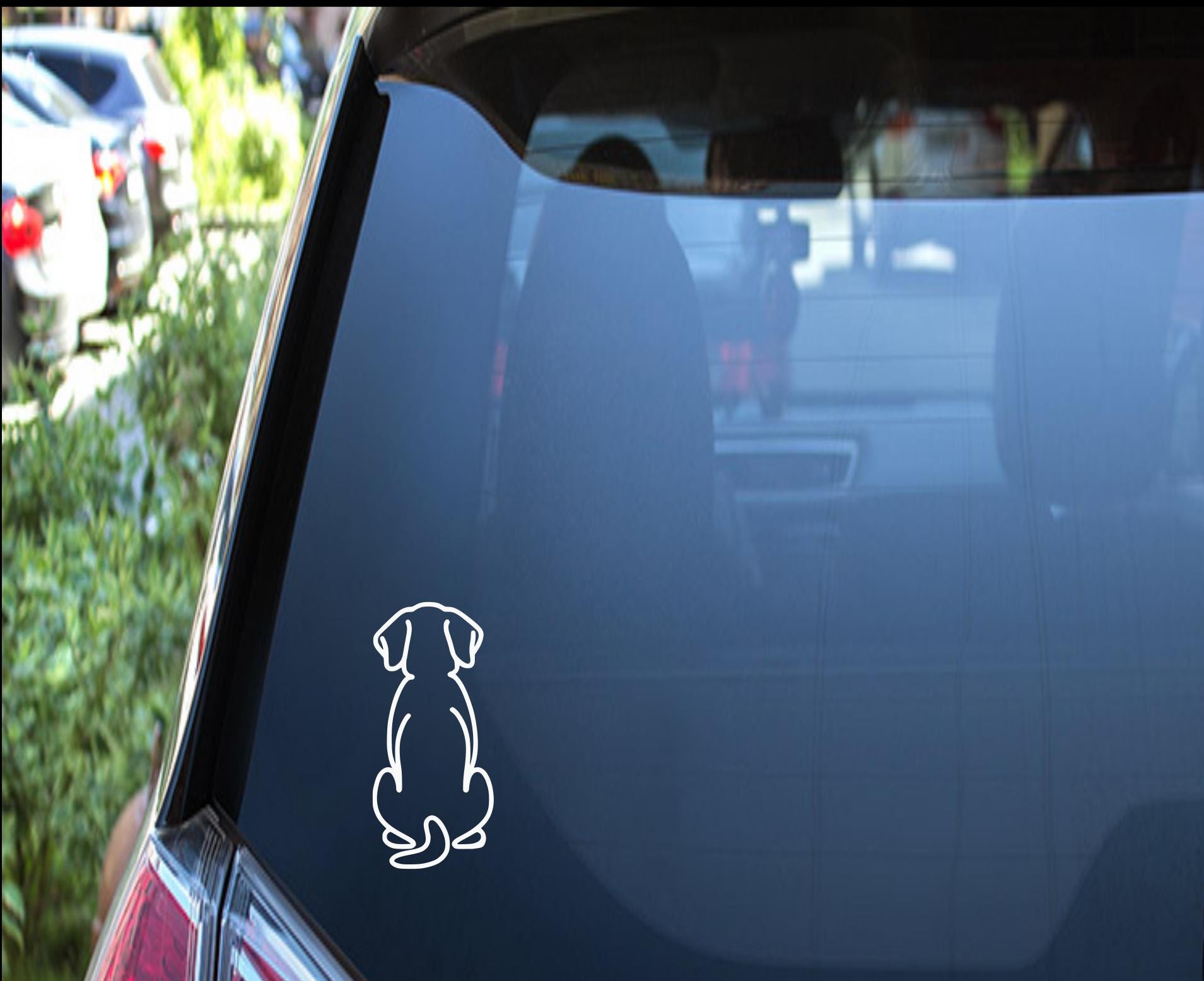 Süßer Hundeaufkleber - Hundebesitzer-Autoaufkleber - Hundefensteraufkleber - Hundeaufkleber für Auto - Welpenaufkleber-Aufkleber - Hundemama-Autoaufkleber