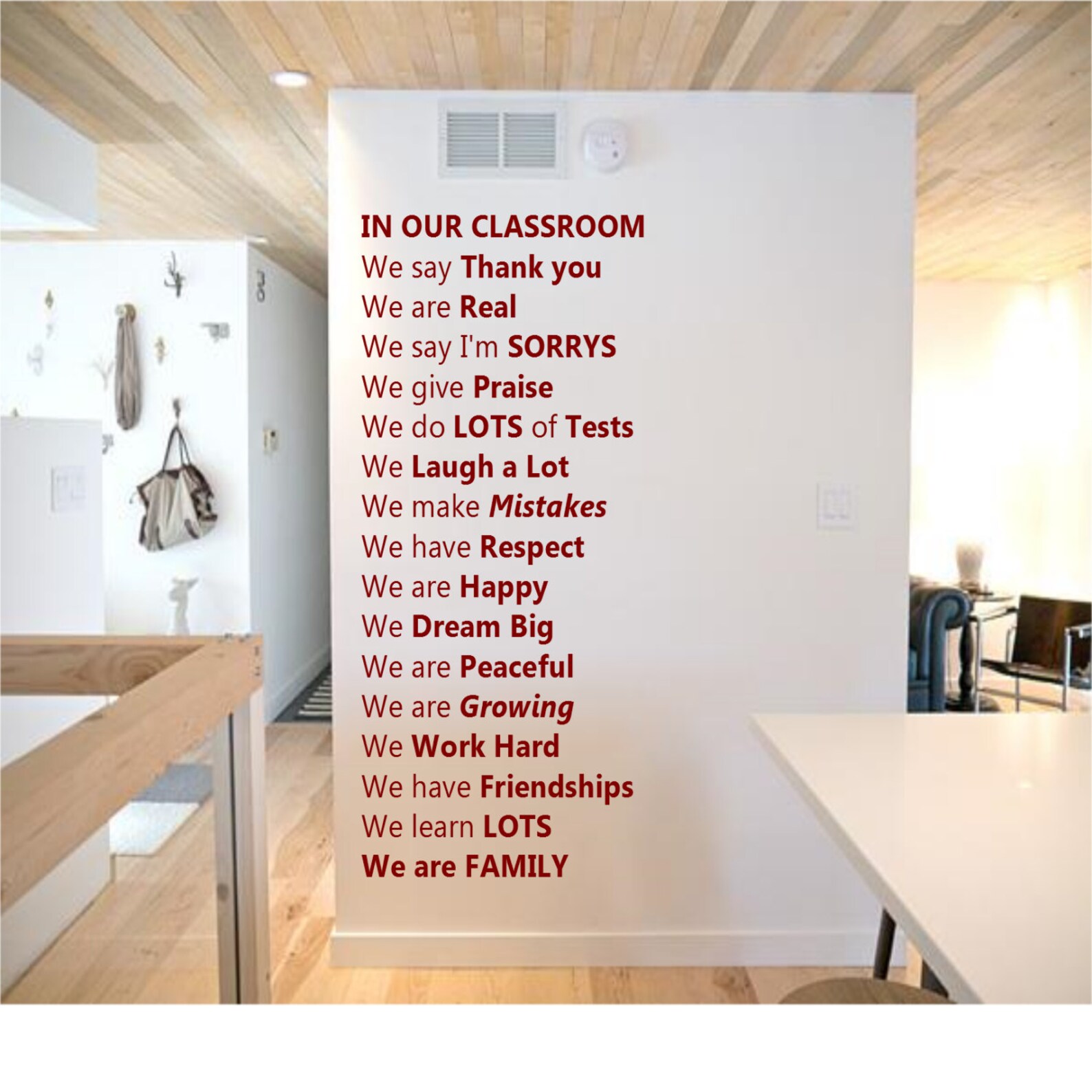 Classroom Decal in Our Classroom Wall Decal Teacher Decal Etsy