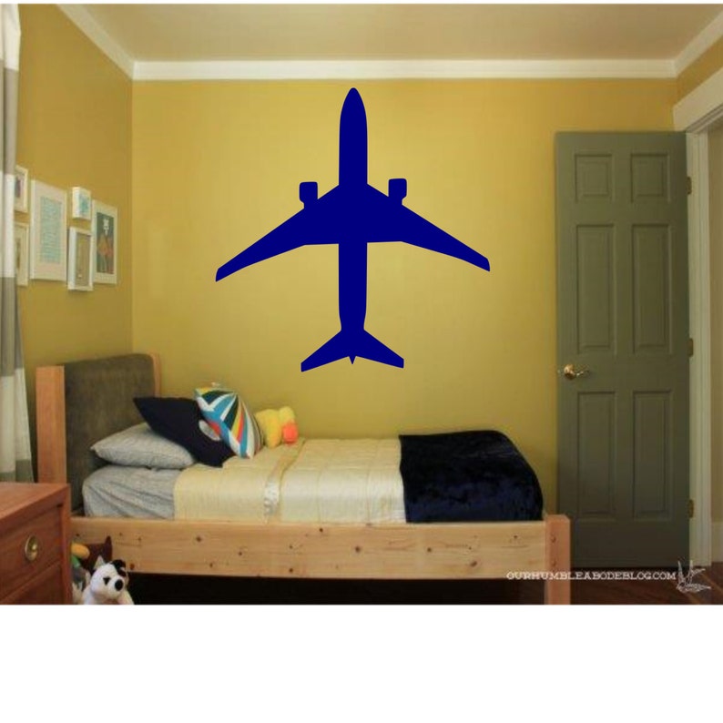 Airplane Wall Decal Etsy