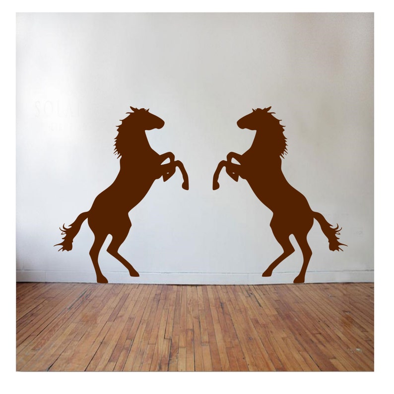 Horse Wall Decal Horse Decal Kids Room Horses Horse Etsy