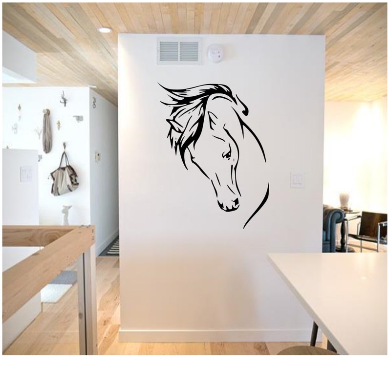 Horse Head Wall Decal Etsy Australia