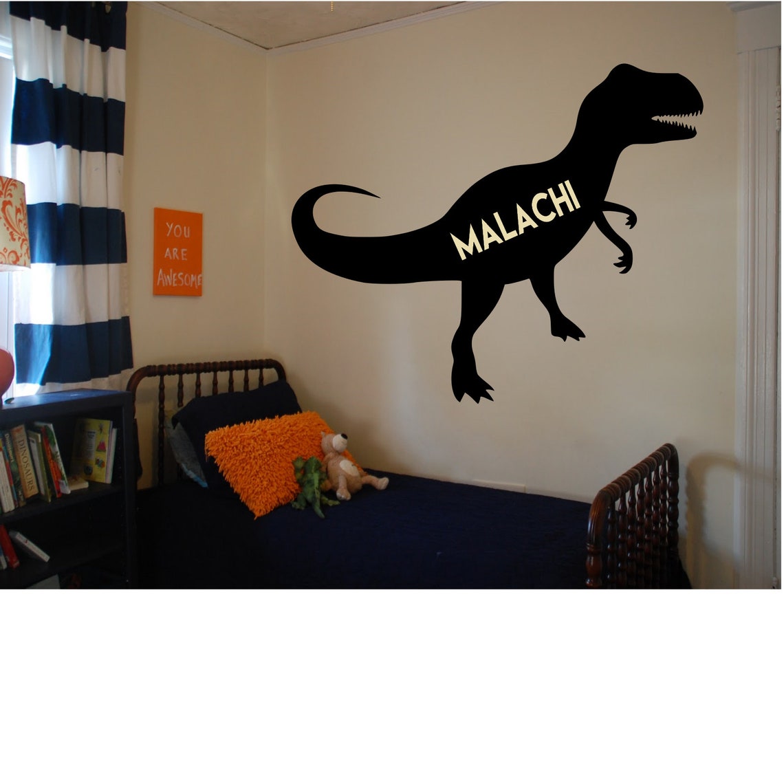 Trex Wall Decal Trex Wall Decal Trex Decal Customizable Etsy