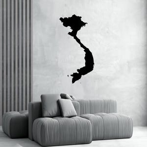 Vietnam Wandtattoo - Karte von Vietnam - Vietnam Silhouette - Wohnkultur - Geschenkidee - Vietnam Wandkunst - Vietnam Wandbild