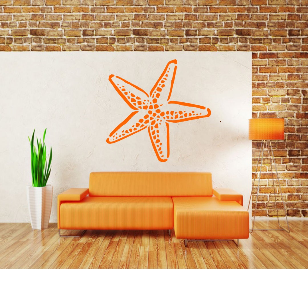 Starfish Wall Decal Etsy