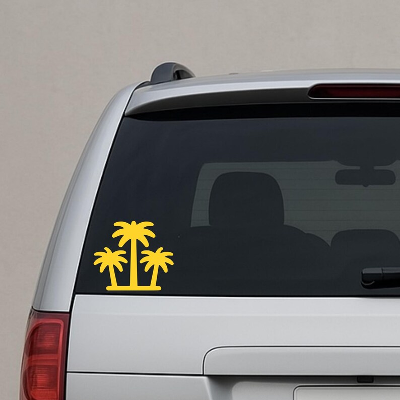 Palm Tree Car Decal – Beach Life Window Sticker - Etsy