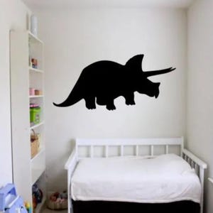 Triceratops Wall Decal - Dinosaur Decal - Triceratops Decal - Triceratops Wall Art