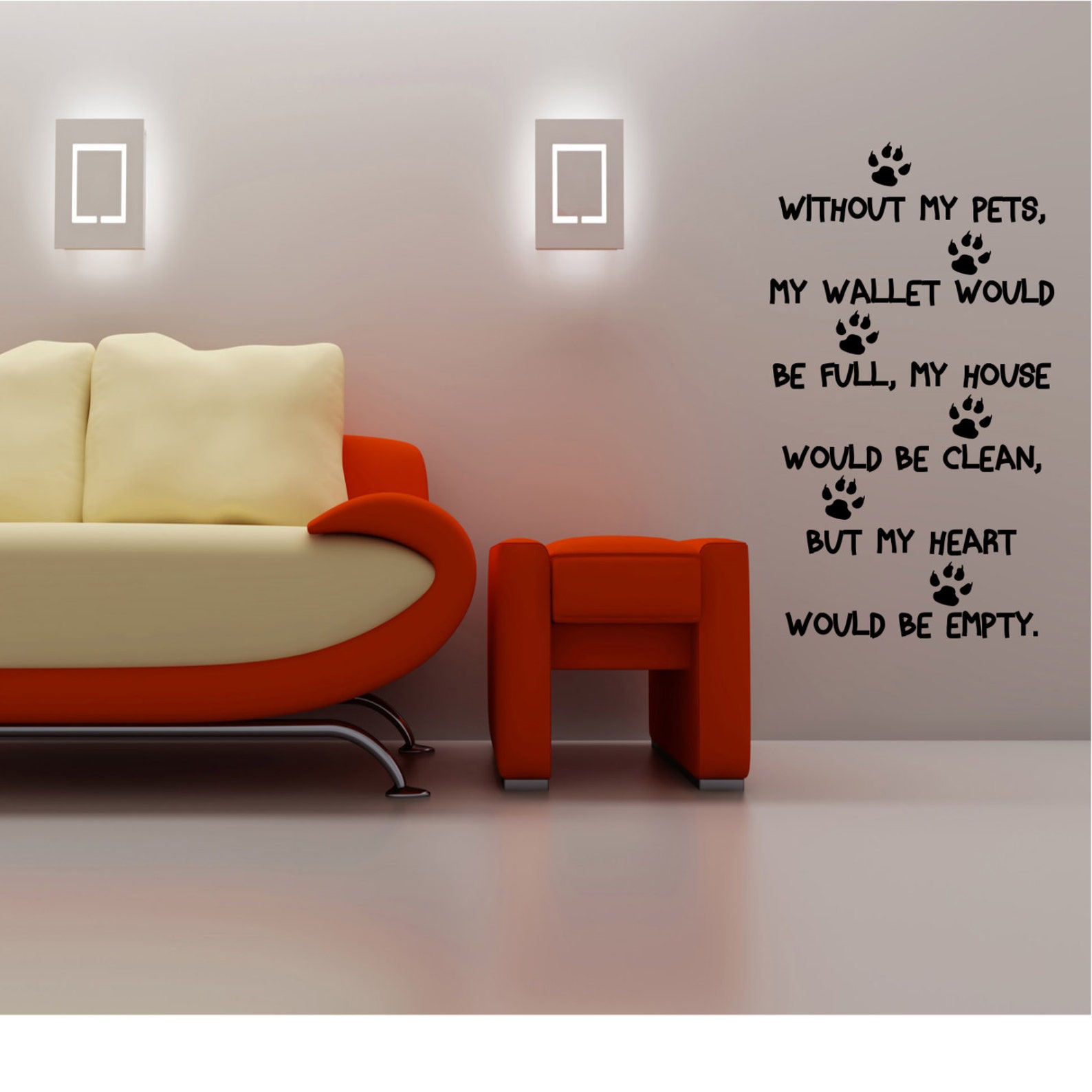 Without My Pets Wall Decal Dog Decal Car Decal Pet Decal Etsy