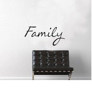 Family Wall Decal - Wall Art - High Quality Wall Decal - Wall Decor for the Home