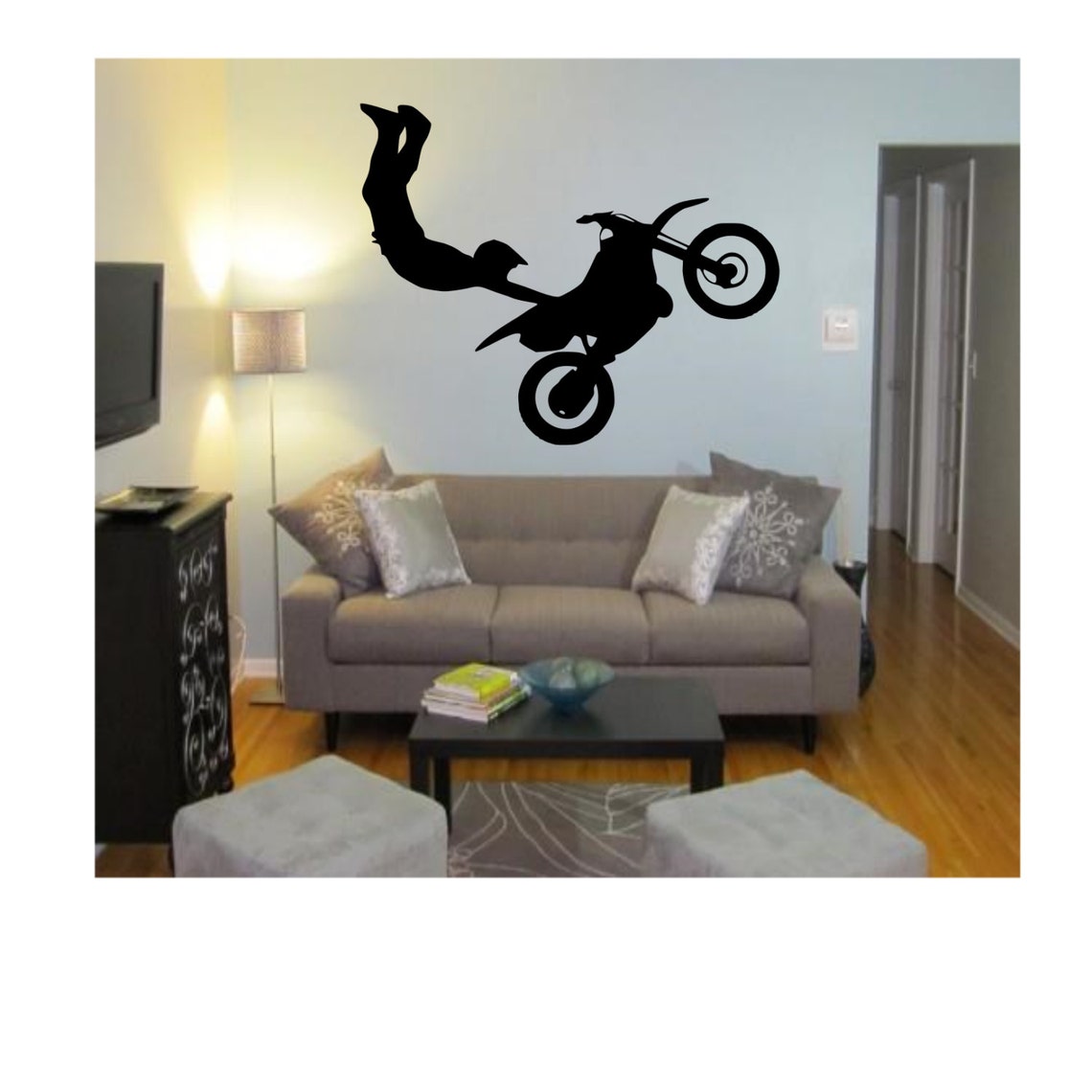 Dirt Bike Wall Decal Etsy