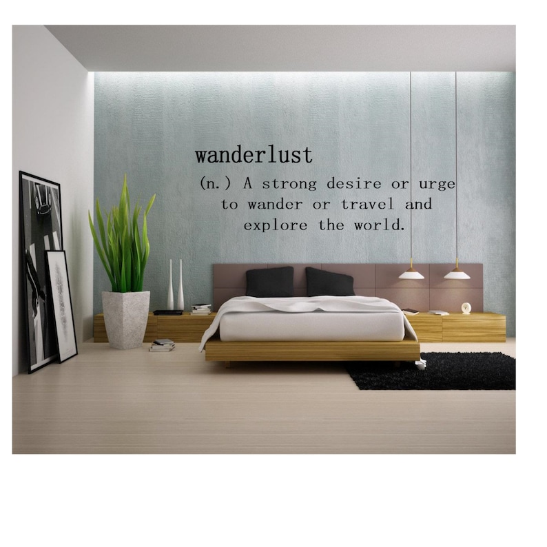 Wanderlust Wall Decal Home Decor Gift Idea Travel Decal Etsy