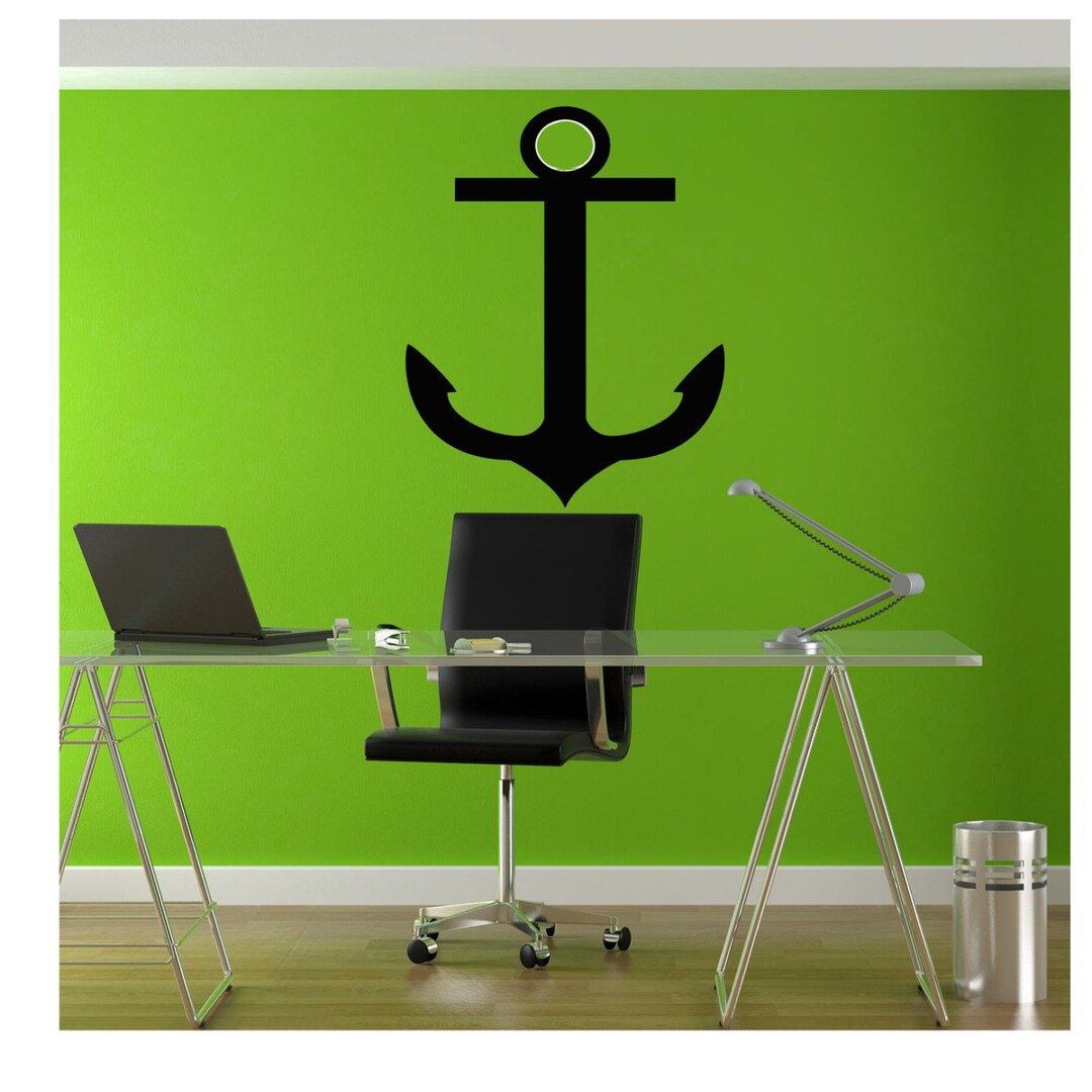 Large Anchor Decal: Waterproof Nautical Wall Art - Etsy