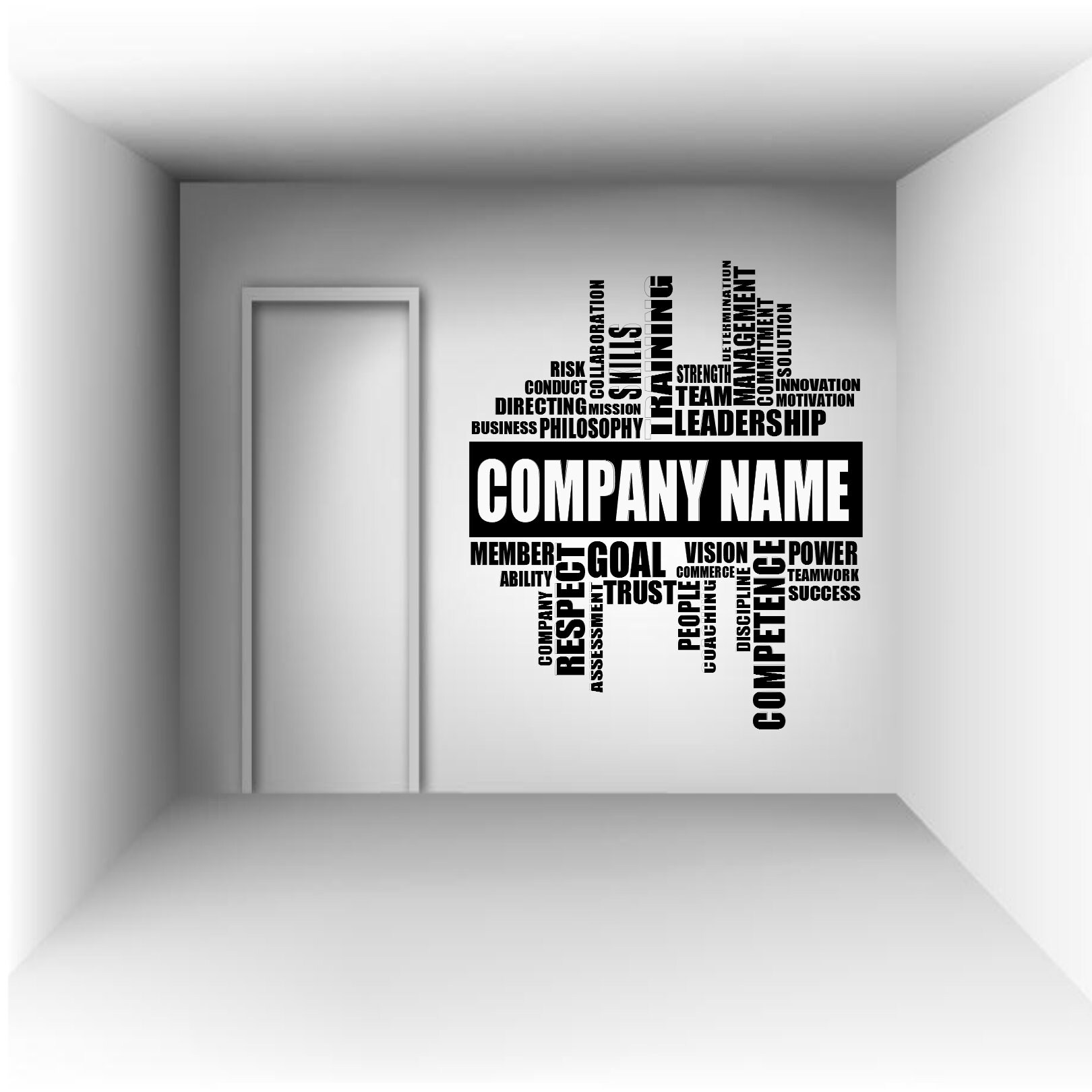 Office Decal Company Name Decal Office Wall Decal workout Etsy Canada