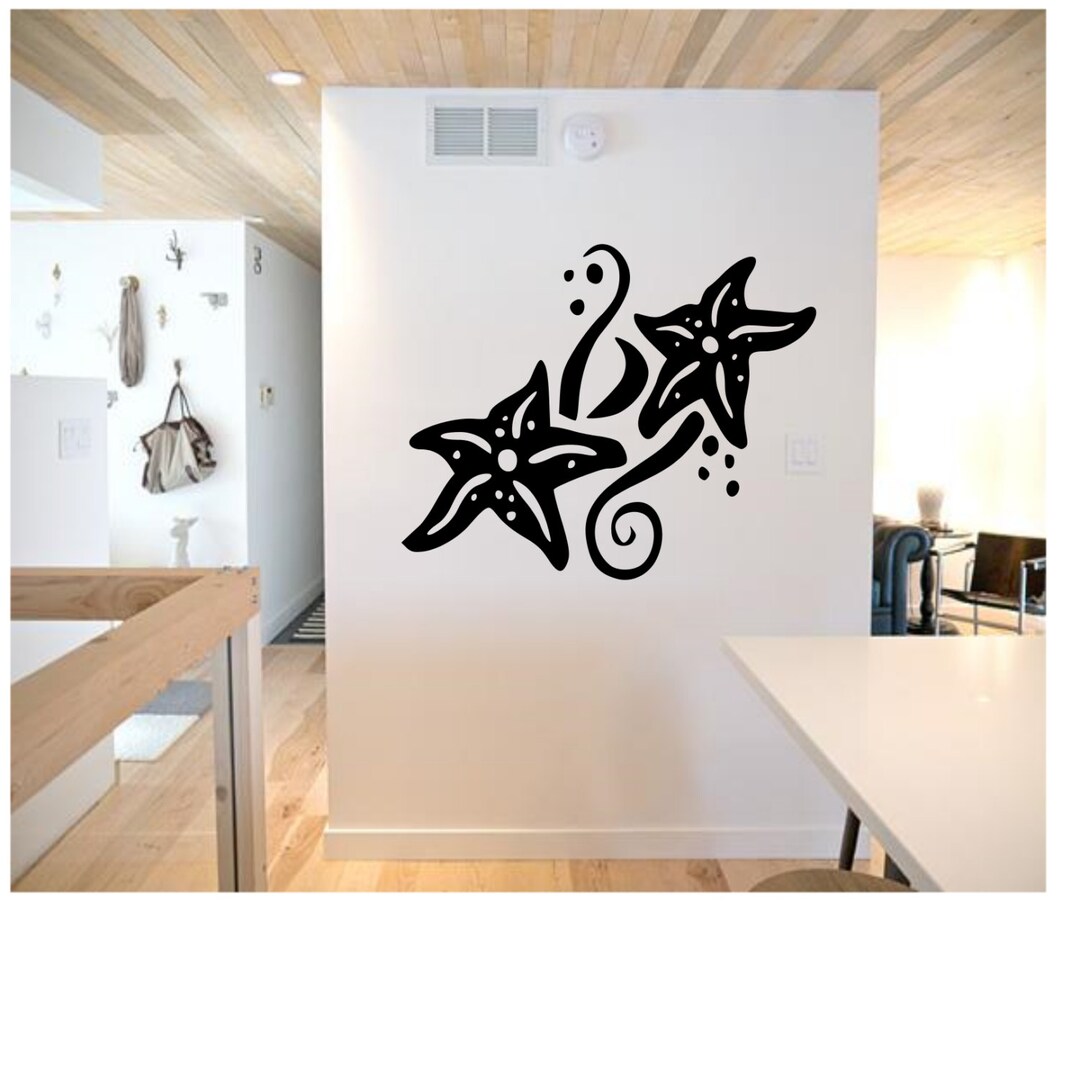Starfish Wall Decal Etsy