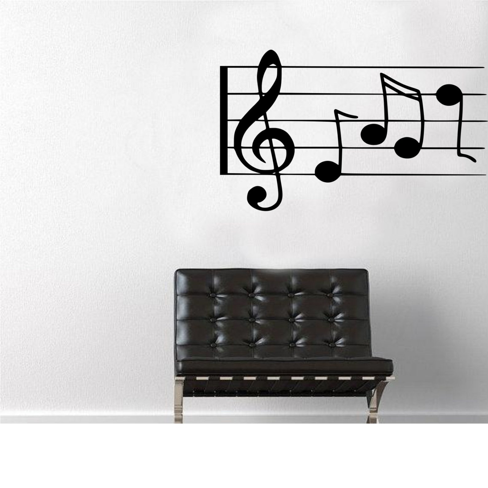 Music Notes Wall Decal Etsy