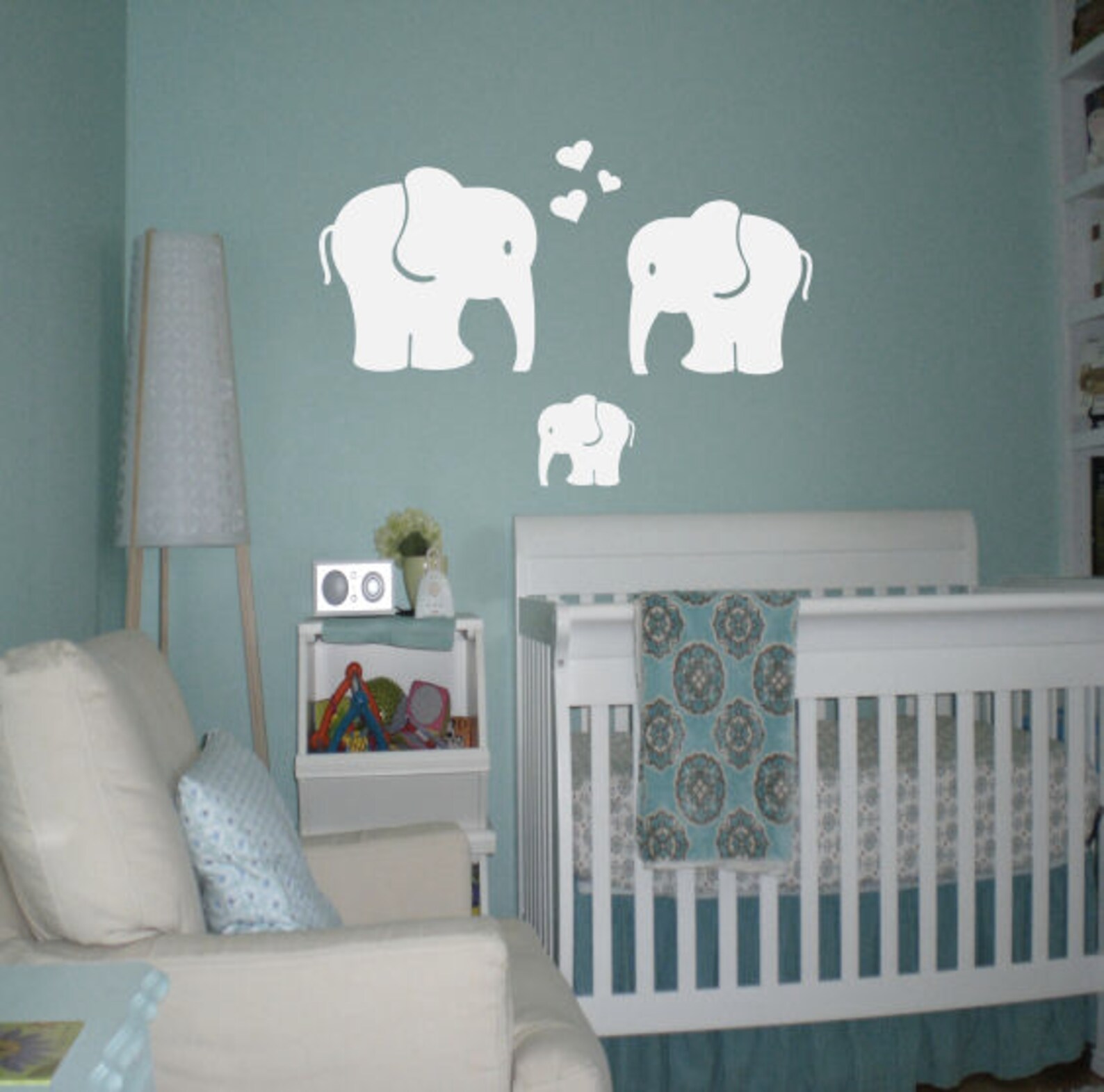 Elephant Wall Decal Elephant Decal Elephant Nursery Decal Etsy
