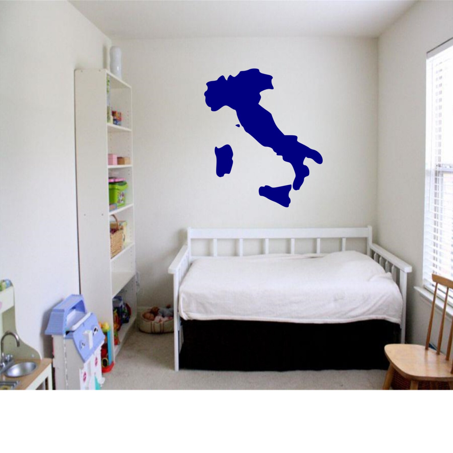 Map of Italy Wall Decal Etsy