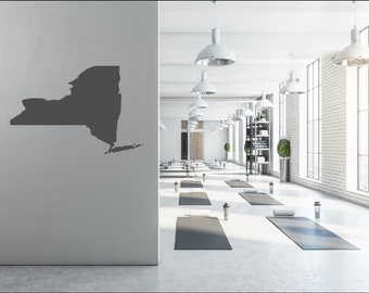 Map of New York Wall Decal - New York Decal - Map of New York - New York Wall Art - State of New York - State of New York Decal