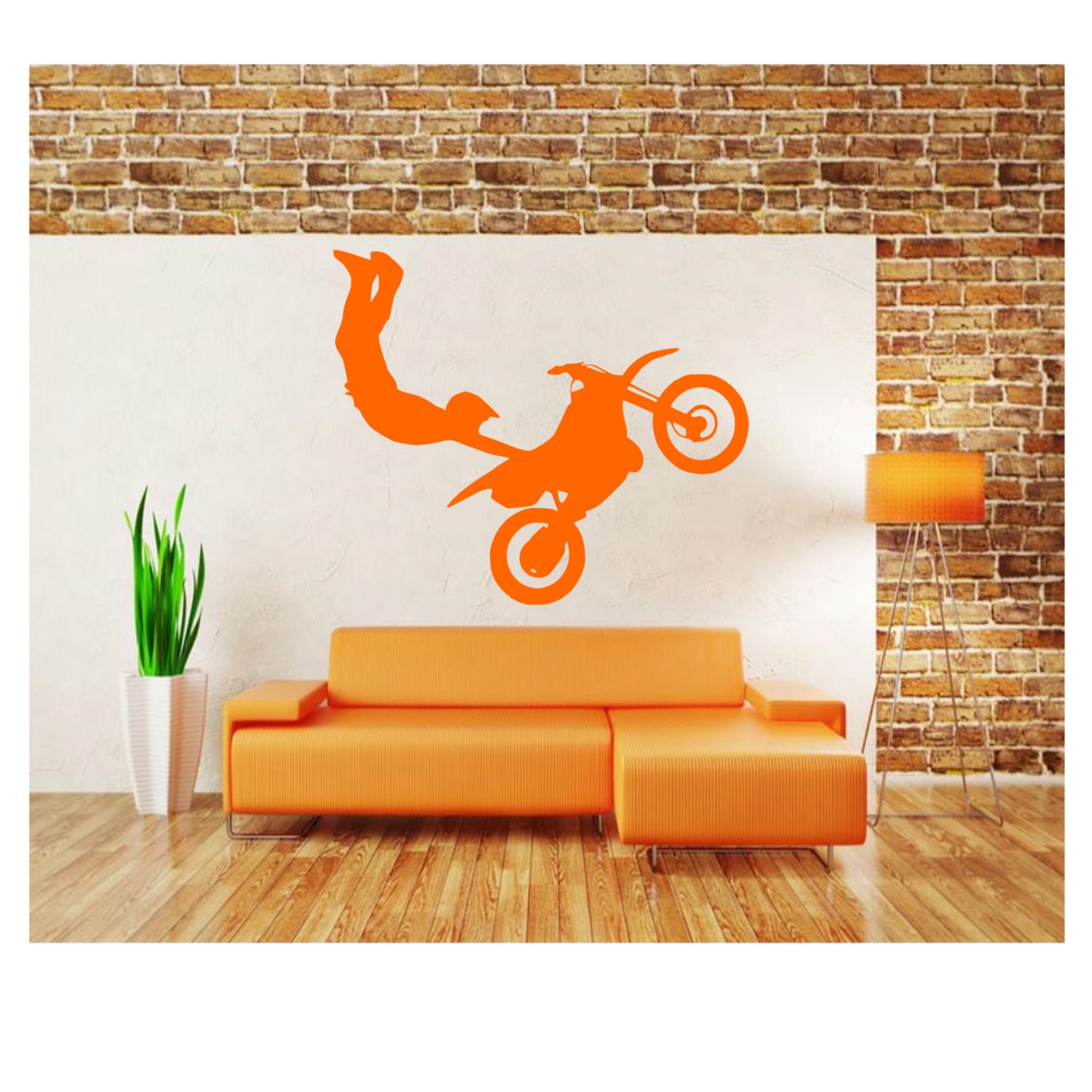 Dirt Bike Wall Decal Etsy