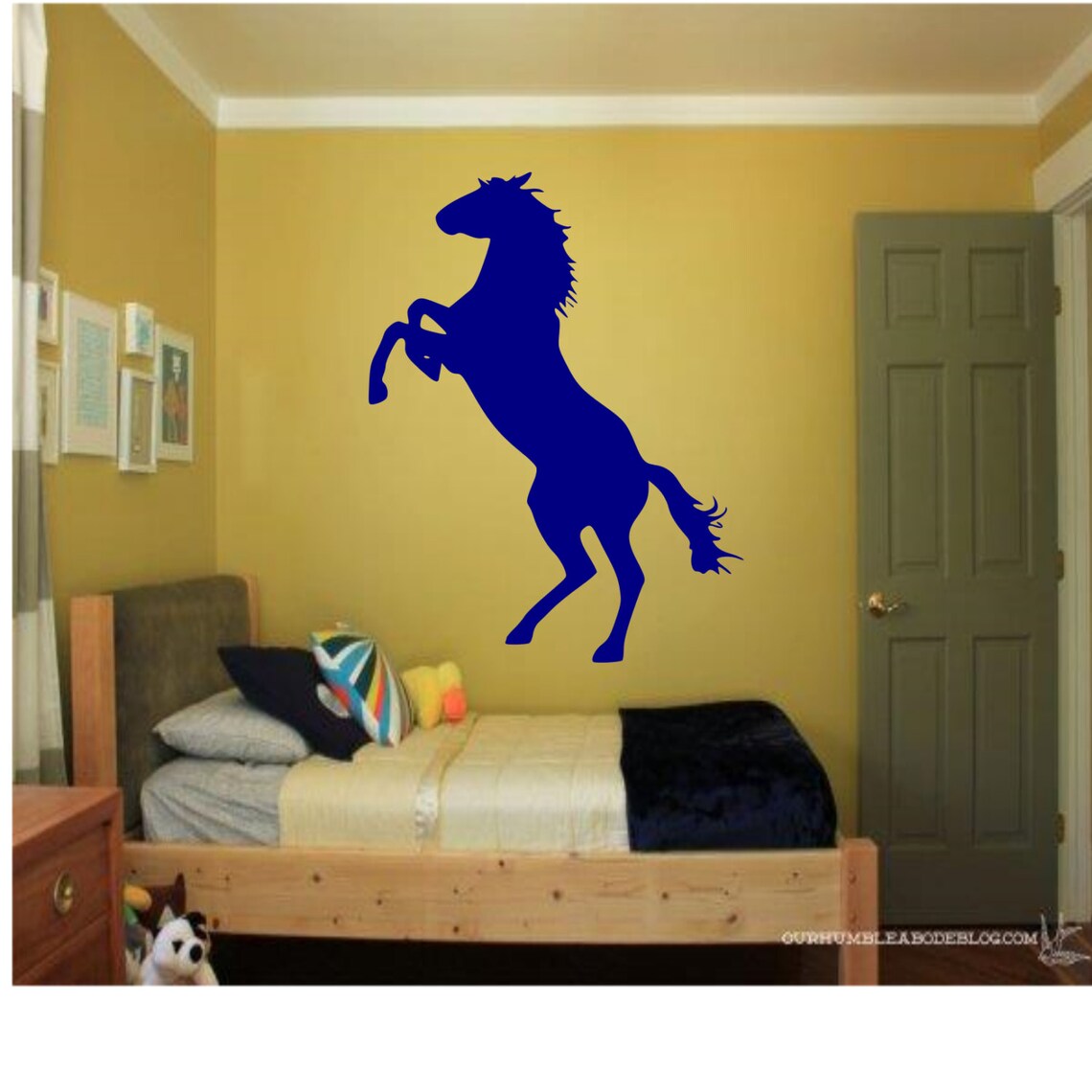 Horse Wall Decal Horse Decal Kids Room Horses Horse Etsy