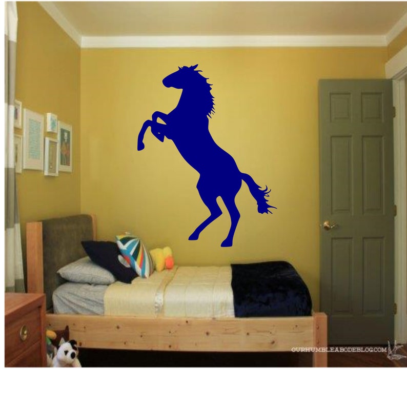 Horse Wall Decal Horse Decal Kids Room Horses Horse Etsy