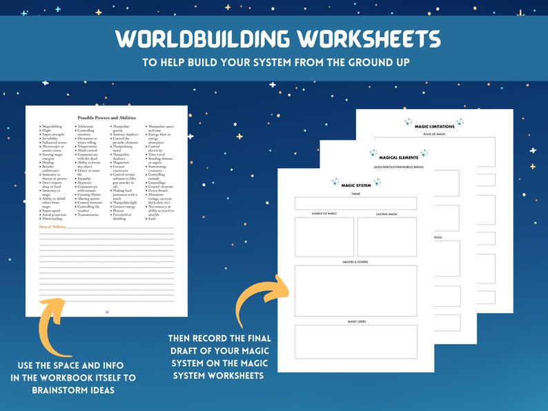 Magic System Worldbuilding Workbook Create Magic for Fantasy & Speculative Fiction Stories Magic System Step-by-Step Guide image 5