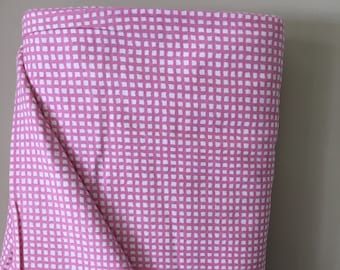Pink Check Flannel Fabric: 100% Cotton by Riley Blake - Sold by the Yard