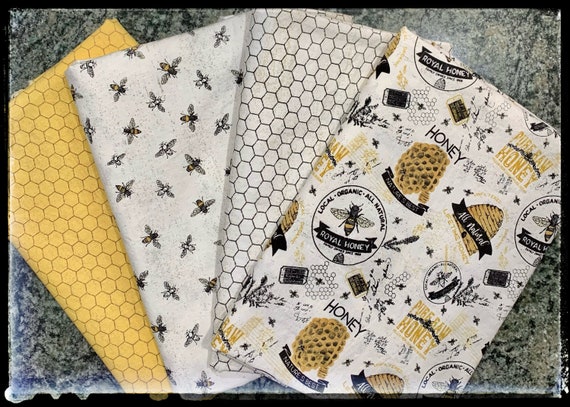 Honey Bees Cotton Fitted Crib Sheet: Gender Neutral Honeycomb Print