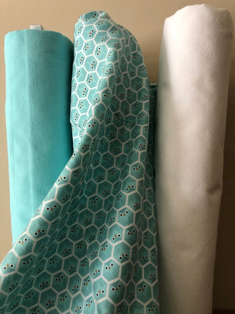 Powder Blue 100 Organic Cotton Flannel From Cloud 9 Fabrics Etsy