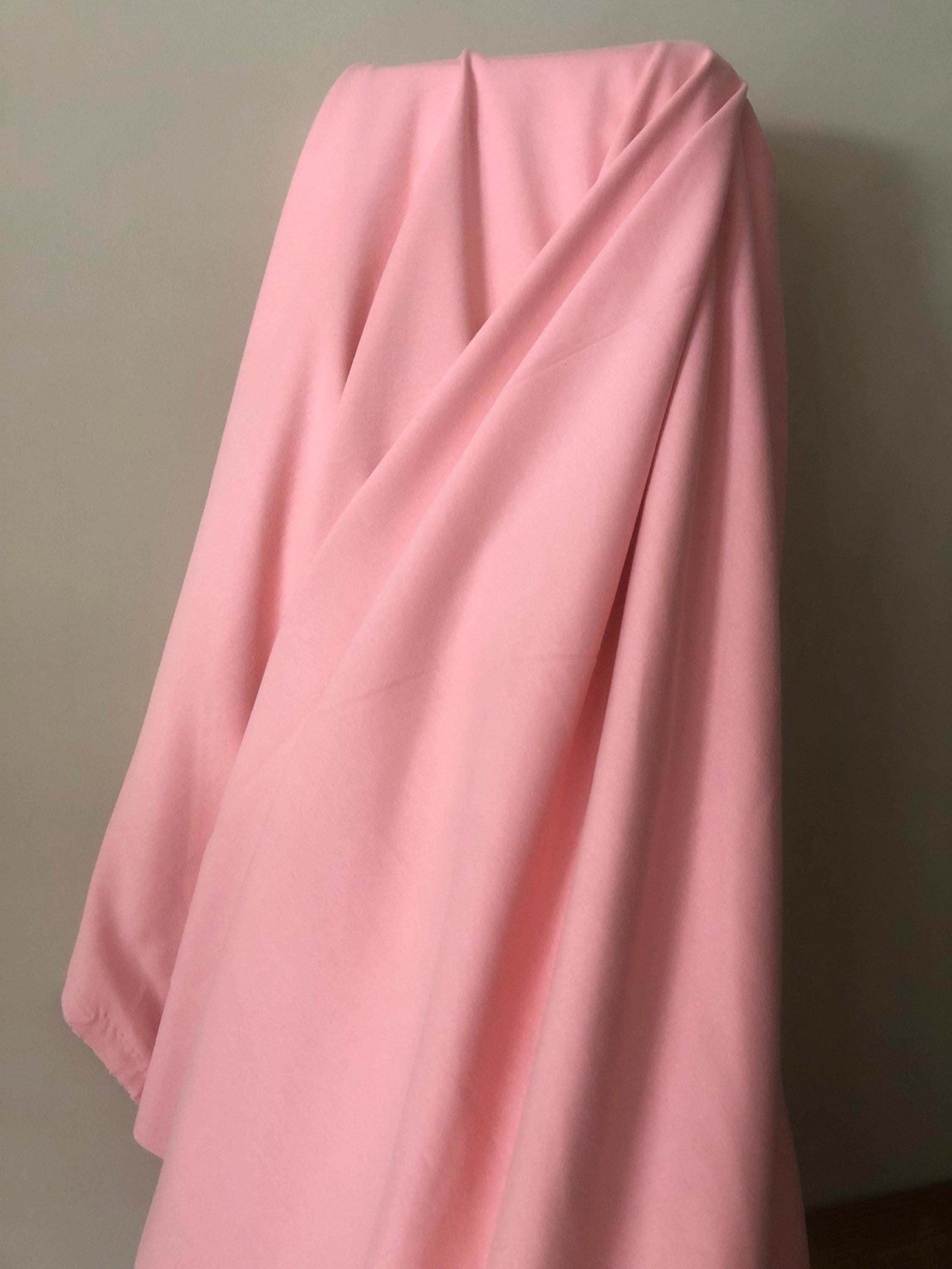 Petal Pink Organic Cotton Knit Fabric: 58" Wide, Stretchy (Half Yard)